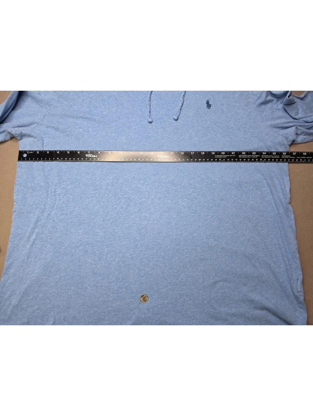 Polo Ralph Lauren Men’s XL Lightweight Hooded T-Shirt Blue Long Sleeve Pony Logo